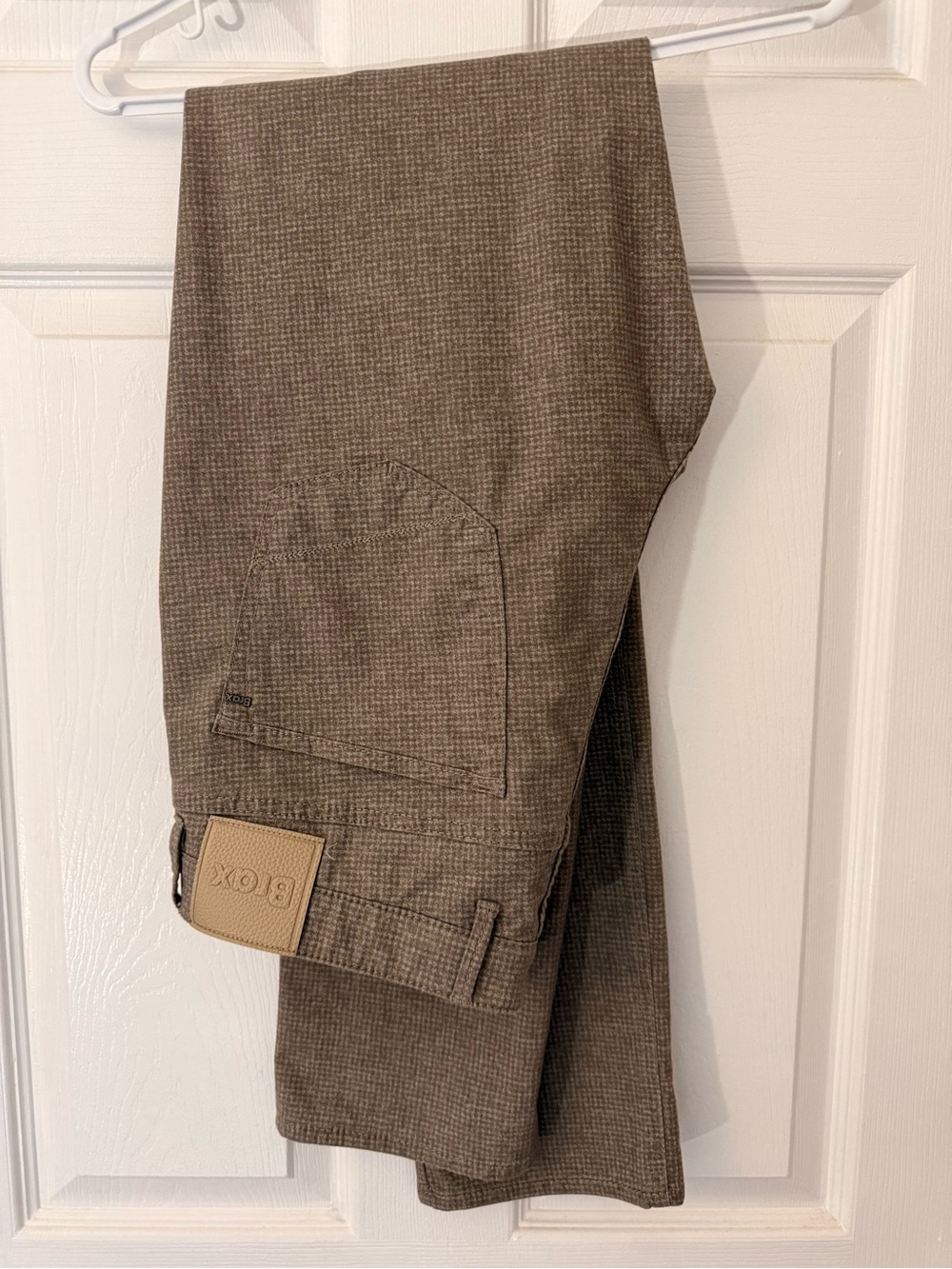 NWOT Brax Men's Brown houndstooth cotton oants